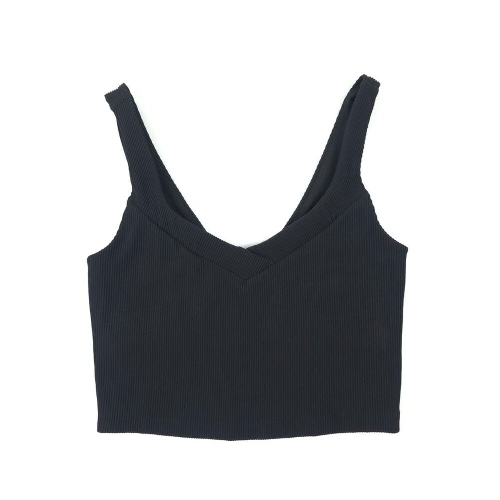 NEW Beyond Yoga Impulse Cropped Tank Top Black Onyx Athleisure Minimal Training